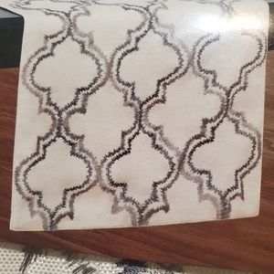 Tribeca Geo 90 inch Table runner NWT